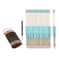 thumbnail image 4 of 20 Pieces Beadable Pens Black Ink Ballpoint Pen DIY Making Gift Writing Supplies gradient blue, 4 of 7