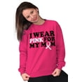 thumbnail image 3 of I Wear Pink For My Mom Support Sweatshirt for Men or Women Brisco Brands M, 3 of 6