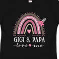 thumbnail image 4 of Inktastic Gigi and Papa Love Me Rainbow Girls Toddler T-Shirt, 4 of 5