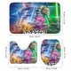 thumbnail image 3 of Star Wars Guerras clon-theme 4-Piece Shower Curtain Set with Rugs, Waterproof Bathroom Decor Set Includes Bath Mat, U-Shaped Rug, Toilet Lid Cover and Curtain with Hooks, 3 of 6