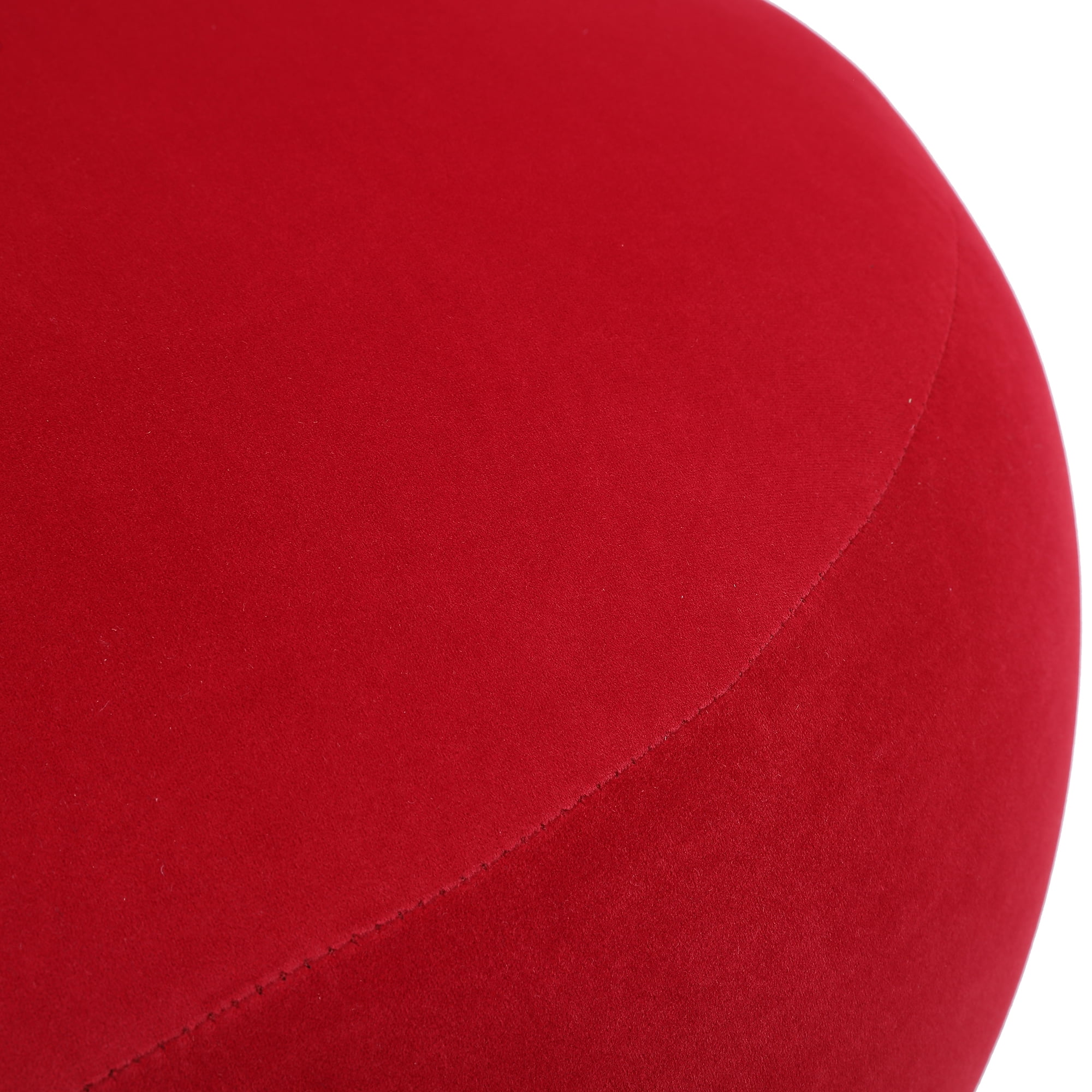 Kadyn Upholstered Swivel Accent Barrel Chair for Living Room, Wine Red