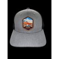 thumbnail image 3 of Zion National Park Trucker Hat w/Mesh Backing Woven Patch (Heather/Black), 3 of 4