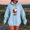 Light Blue(New), variant on PNTUTB Fall Winter Women's Christmas Funny Print Casual Long Sleeve Hooded Pullover Loose Comfort Sweatshirts with Pocket