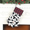 thumbnail image 6 of Dog Paw Decorative Socks 17x11.8in Top With A Strap Design For Easy Hanging For Festive Christmas Party Decorations Simple Cow Print Pattern1_3, 6 of 8