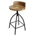 thumbnail image 2 of Home Square Adjustable Swivel Counter Height Stool With Backrest - Set of 2, 2 of 4