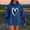 Blue, variant on Hoodies For Women Sevevn Women's Fashion Casual Printed Long Sleeve Tops Blouse Hooded Sweatshirts