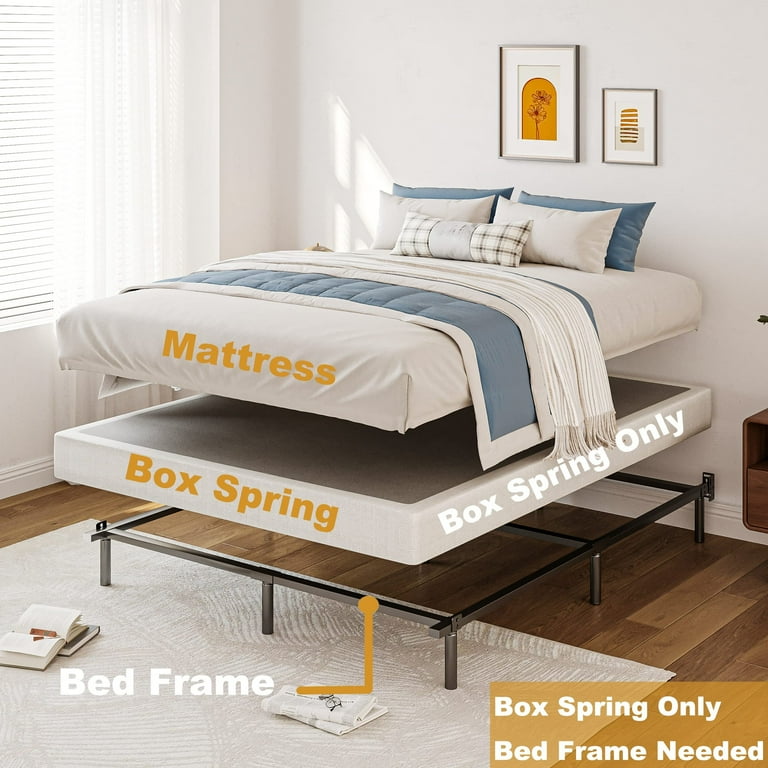 COMASACH 9 Inch Metal Box Spring Heavy Duty Mattress Foundation