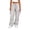 Silver_11, variant on Axiiglly Cargo Pants for Women, Casual Drawstring Elastic Waist Black Work Pants with Multi Pockets, Baggy Stretchy Straight Leg Hiking Streetwear, XXS-2XL