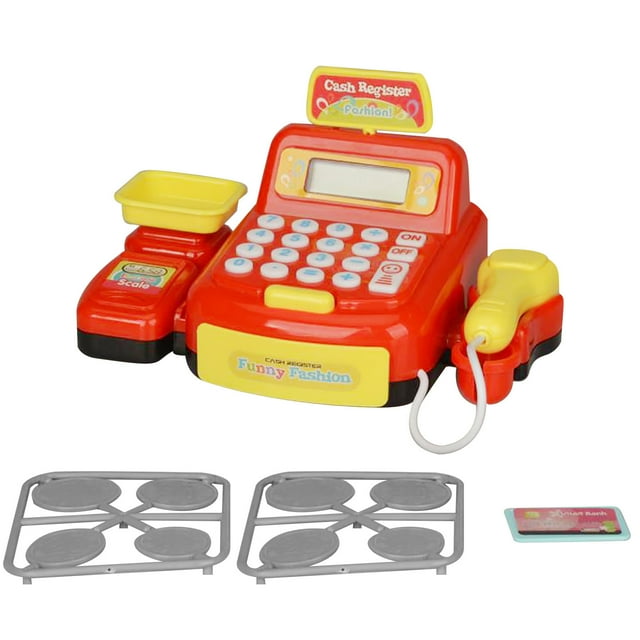 EGNMCR Jouets de Simulation pour Enfants Caissier de Courses Jeu de Rôle Caissier de Courses Cadeaux d'Anniversaire pour Enfants