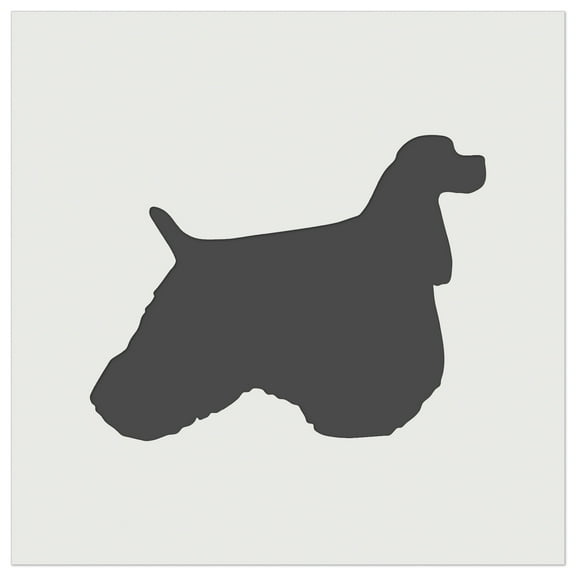 American Cocker Spaniel Dog Solid DIY Cookie Wall Craft Stencil - 5.5 Inch