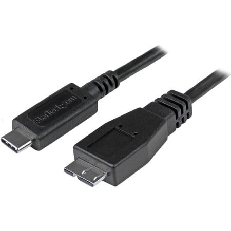 StarTech USB31CUB1M USB C to Micro USB Cable - 3 ft. / 1m - USB 3.1 - 10Gbps - Micro USB Cord - USB Type C to Micro USB Cable