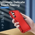 thumbnail image 6 of Dteck for Samsung Galaxy S23 FE Case, Heavy Duty Rugged Shockproof Protective Phone Cover for Samsung Galaxy S23 FE 5G,Red+Rose, 6 of 6