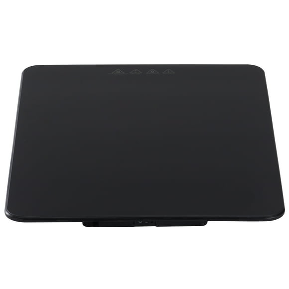 KFFKFF Electric Heat Pad, 16.5" x 11" Compact Tempered Glass Hot Plate with Adjustable Heat (65-90℃), Ideal for Dinners, Catering, Home, Social Gatherings, and Festive Occasions, Black