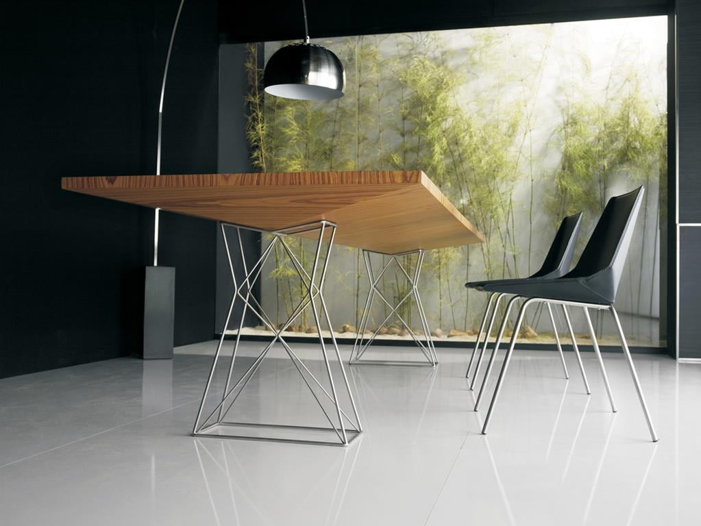 Modloft Curzon Dining Table In Teak 87 Inch Com