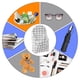 thumbnail image 4 of Bolsa de almacenamiento para colgar en la pared, organizador de lino a cuadros en blanco y negro, bolsa de almacenamiento para montar en la pared, sin perforaciones, sobre la puerta (blanco, 4 of 5