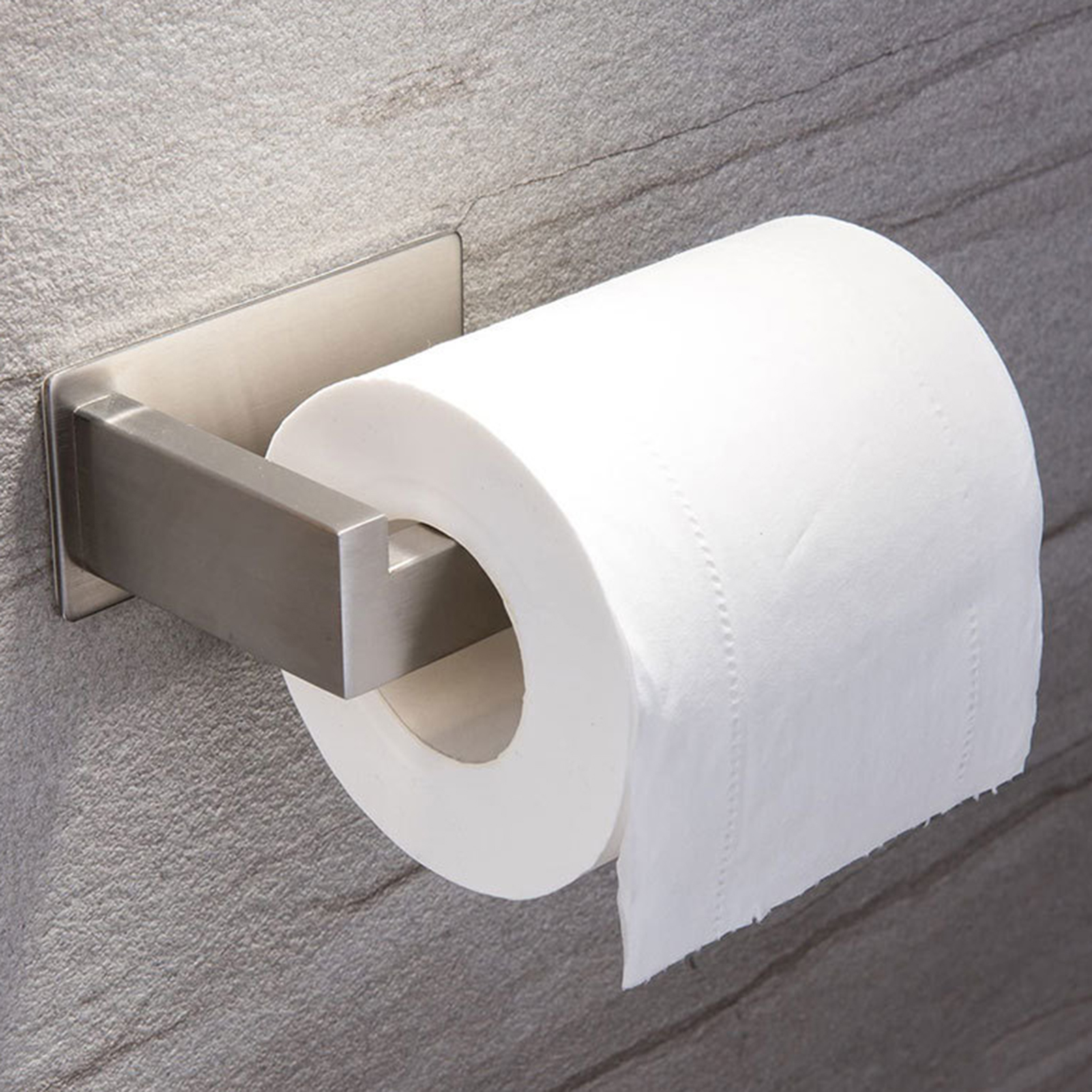 Yesbay Wall Mounted Self Adhesive Punch Free Roll Tissues Holder