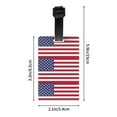 thumbnail image 4 of America Flag Luggage Tag Pvc Identifier Card Holder Label Travel Bag Tag, 4 of 6
