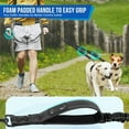 thumbnail image 2 of Double Leash for Two Dogs - No Tangle Dog Leash 360° Swivel Reflective Double Dog Leash with Two Padded Handles, Shock Absorbing Walking Training Small Medium Large Dogs (Black,25-150 lbs), 2 of 7