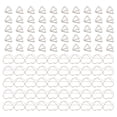 thumbnail image 2 of Unique Paper Clips, Triangular And Love Heart Shaped Electroplating 100pcs Set Paper Clips Set  For Teachers For Gift For Bookmarks, 2 of 8