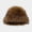 Khaki, variant on Women Fluffy Bucket Hat Warm Winter Wide Brim Faux Fur Fashion Hat