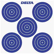 "300 Indoor Round 5 Spot Bullseye Archery Targets – 10 Pack"