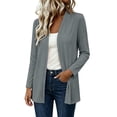 thumbnail image 2 of Hilenly Open Front Cardigan for Women Long Sleeve Lightweight Cardigan Sweaters, 2 of 10