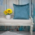 thumbnail image 2 of Parkland Collection Gaia Transitional Quilted Teal Throw Pillow, 2 of 6