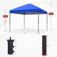 thumbnail image 4 of Carpa con dosel ABCCANOPY, plegable, 10 x 10 cm, para patio exterior, color azul, 4 of 9