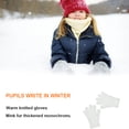 thumbnail image 3 of Sonducket 1 par de guantes para niños pequeños, guantes gruesos de punto de invierno, accesorio de ropa para manualidades de punto pequeño Simple y guantes y mitones blanco, 3 of 6