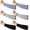 Black, Purple, Grey, variant on RunMin Grocery Store 3 Pairs Arm Protectors for Thin Skin and Bruising Cut Resistant Forearm Sleeve Level 5 Arm Burn Protection Sleeve (Black,7.9 Inch)