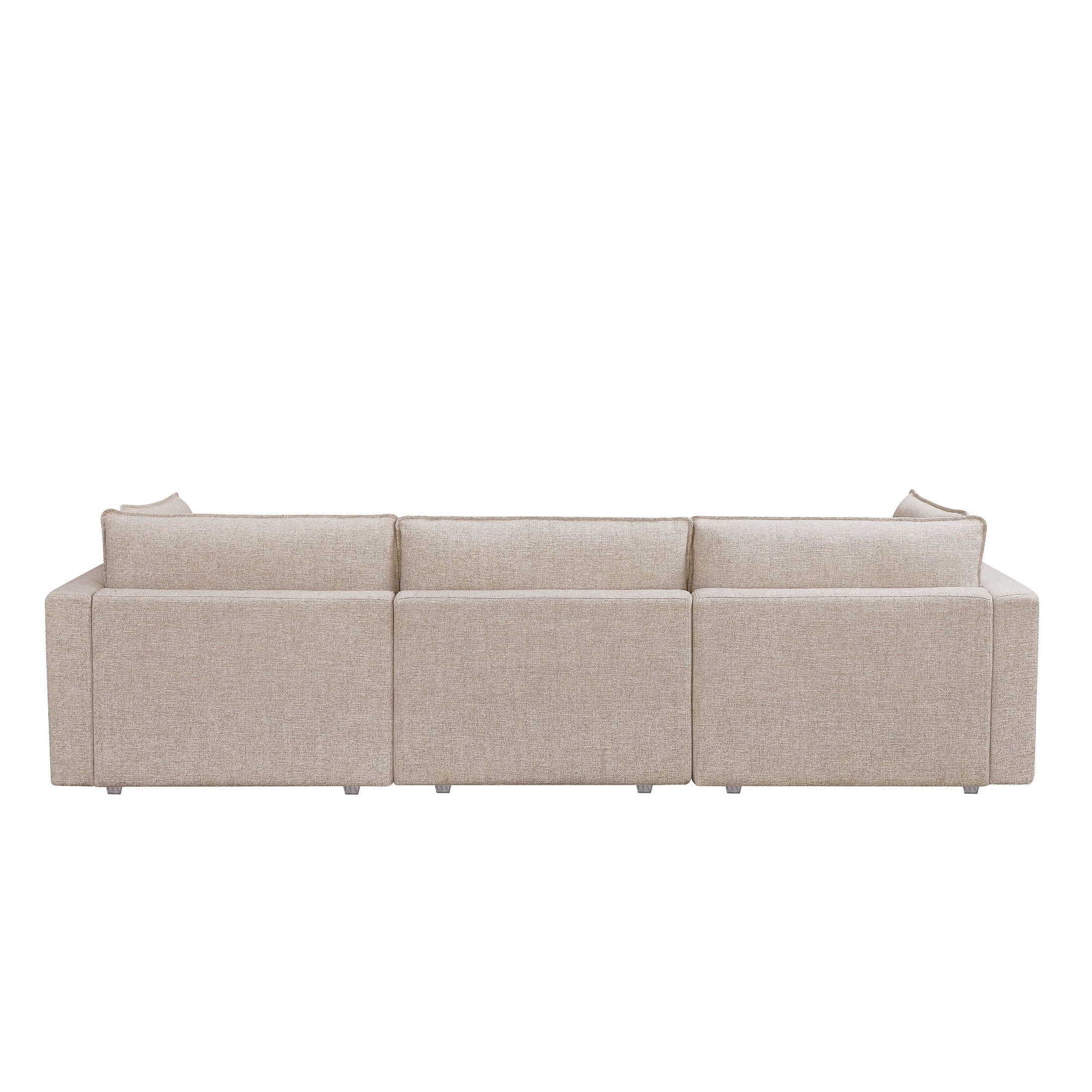 Better Homes & Gardens Weston 107.5" Cloud Modular Sectional Sofa, Heathered Wheat