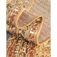 thumbnail image 5 of Unique Loom Outdoor Traditional Collection Area Rug - Temple (10'  Square Blue and Light Brown/Brown), 5 of 8