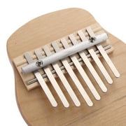 Mini Round Wooden 8 Keys Finger Thumb Piano Musical Instrument NEW Gift