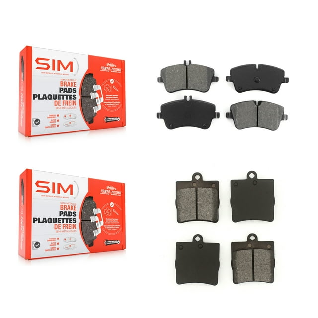 SIM Front Rear Semi-Metallic Brake Pads Kit for Car Mercedes-Benz C230 C240 SLK280 SLK300 KSM-100387