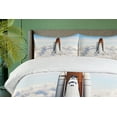 thumbnail image 4 of Ambesonne Outer Space Duvet Cover Sets, Spaceman Planet, 2-Queen, White Blue Brown, 4 of 7