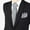 Gray, variant on Men Wide 8CM Shiny Necktie Handkerchief Tie Bar Clip Pocket Square Wedding Set