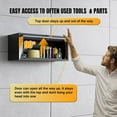 thumbnail image 4 of Wall Mounted Steel Metal Garage Storage Cabinet, Wall Cabinet Shelf Floating Garage Tool Cabinet Trailer Cabinets Work Shop Wall Heavy Duty Assembly Required White, 4 of 13