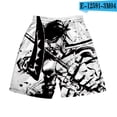thumbnail image 3 of Pantalones cortos con estampado digital 3D de anime ONE Piece Monkey D Luffy Roronoa Zoro Ace Edward Newgate Kaidou, pantalones cortos casuales holgados para playa, 3 of 5
