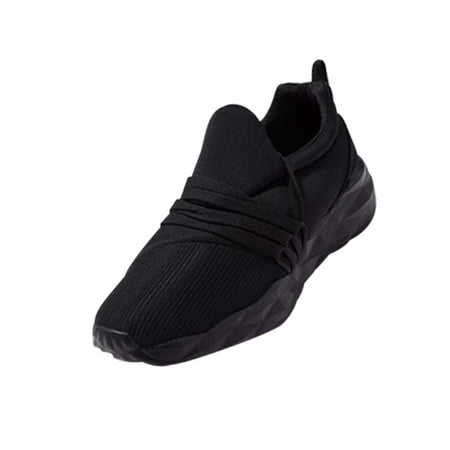 

Lyinloo New Lace-up Soft-soled Running Shoes Breathable Mesh Casual Women s Shoes Black 43