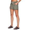 thumbnail image 4 of Avalanche Women's Ribbed Stretch Woven Casual Hiking Short With Pockets, 4 of 5