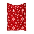 thumbnail image 2 of YHAICO Valentines 's Day Red Snowflake Christmas Blanket Red Print Soft Warm Nap Blanket Suitable for Sofa Bed Camping Festival, 2 of 6