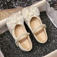 thumbnail image 3 of Viluyesy Kid Girls Shoes Flat Bottom Casual Fashion Enclose Toe Casual Footwear for Girls Beige Size 25, 3 of 10