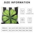 thumbnail image 5 of SHANXI St.Patrick's Day Pillow Covers,Striped Decorations Holiday Spring Decorative Pillow Case Decor for Sofa Couch 22x22in, 5 of 5