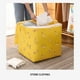 thumbnail image 4 of Bolsa de almacenamiento, cesta de almacenamiento, organizador de bolsa de almacenamiento de ropa de gran capacidad con asa reforzada, tela gruesa para edredones, mantas, ropa de cama, plegable con cre, 4 of 9