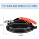 thumbnail image 2 of Suction cup hooks, suction cup set, 4 suction cups, 8 S-shaped hooks, suction cup hook set for home, workshop and camping, suitable for connecting awn, 2 of 5
