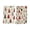 A001- A, variant on Christmas Kitchen Towels with Absorbent Cotton, Set of 2, Beige with Red and Gray Tree Print for Dish Drying