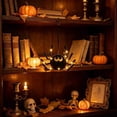 thumbnail image 4 of Ouuluon Halloween Decorative Hanging Ornaments, Versatile Portable Indoor Halloween Decorations, Eye-Catching LED Ornament Pumpkin for Party Home, 4 of 7