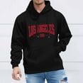 thumbnail image 2 of Siilsaa Hoodies for Men & Women, Long-Sleeve Oversize Pullover Stylish Solid Color Streetwear Black,2XL, 2 of 5
