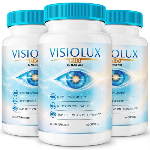 (3 Pack) Visiolux Capsules – Daily Eye Care with Original Blend to Support Visual Wellness, Eye Comfort & Vision | Just 2 Gentle, Easy-to-Swallow Pills (180 Capsules)