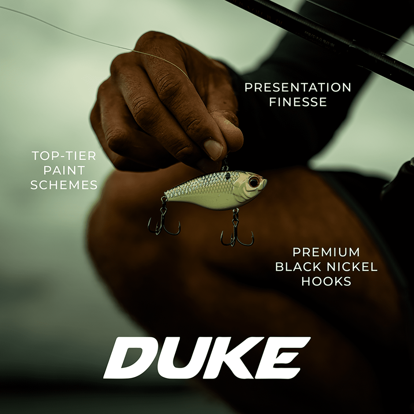 6th Sense Duke Lipless Crankbait Bass Fishing Lure Tight Vibration Loud Rattle Finesse and Power Options